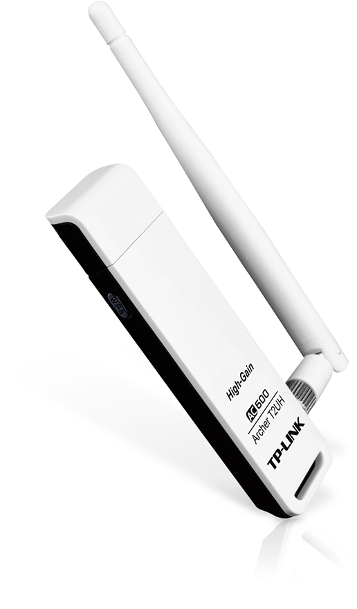 TP-LINK NP ARCHER T2UH AC600 ADAPTADOR INALAMBRICO USB DOBLE BANDA DE ALTA GANANCIA, MEDIATEK, 1T1R, 433MBPS A 5GHZ + 150 MBPS A 2.4 GHZ, 802.11AC/A/B/G/N, USB 2.0. 1 ANTENA DESMONTABLE DE ALTA GANANC